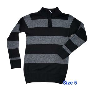 Boy's quarter zip dressy sweater